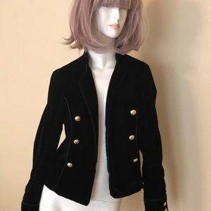 Velvet Military Jacket